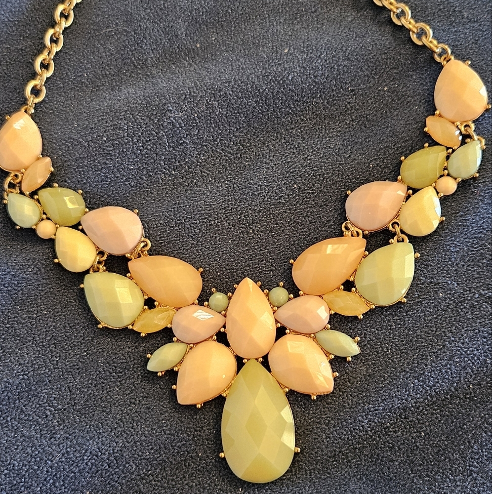Elegant Gold and Pastel Necklace